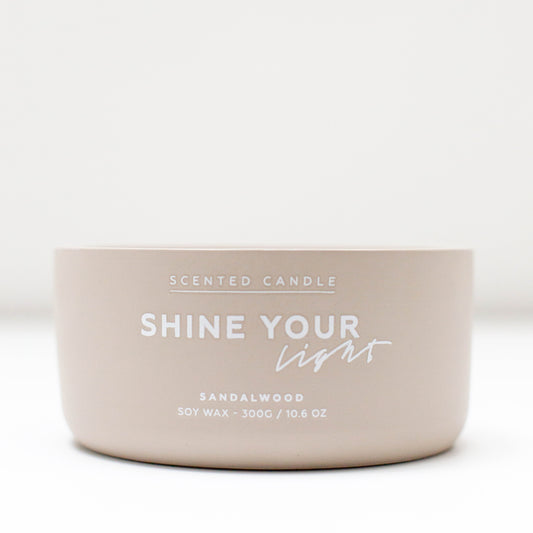 SHINE YOUR LIGHT - SCENTED CANDLE